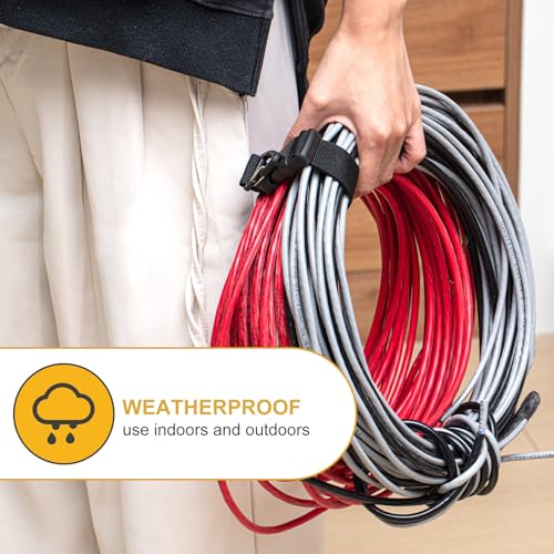 6 Pack Adjustable Extension Cord Holder Straps (6 Count)