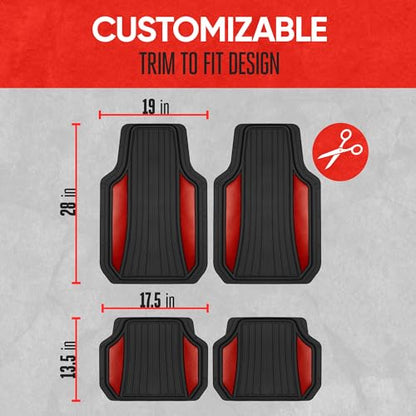 ChromeTech Car Floor Mats Full Set