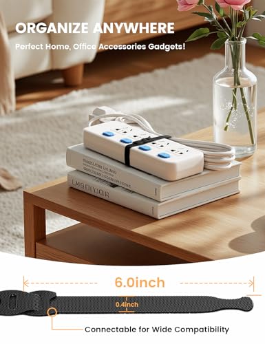 60PCS Reusable Cable Ties (60 Count)