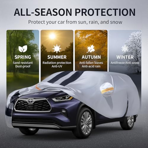 Multi Layer Car Cover Custom Fit for Toyota Highlander