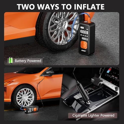 Tire Inflator Portable Air Compressor with Digital Gauge 150 PSI