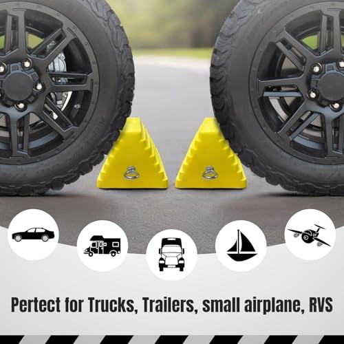 Premium 4 pcs Heavy Duty Wheel Tire Chocks