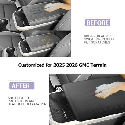 2025 2026 Terrain Center Console Cover Compatible with 2025 2026 GMC Terrain Accessories 2025 Terrain GMC Armrest Cover Center Console Pad Armrest Console Cover