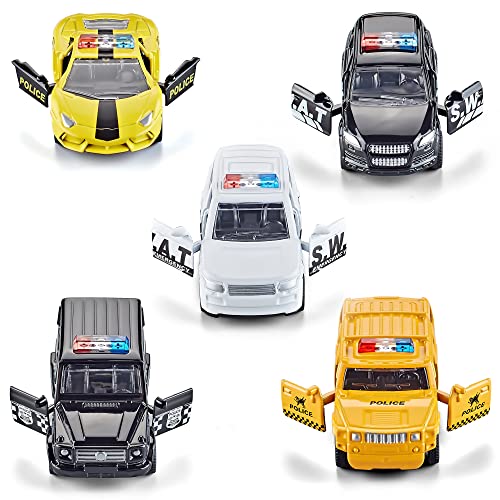 Die Cast Metal Toy Cars Open Doors (5 Count)