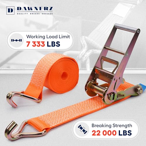 Heavy Duty 4 Inch x 30 Ft Ratchet Straps