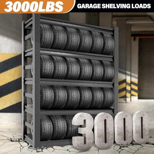 Storage Shelves Heavy Duty Adjustable 5tier Metal Garage Shelving Unit (5 Count)