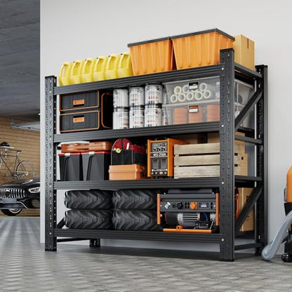 48" W Metal Garage Storage Shelves (4 Count)