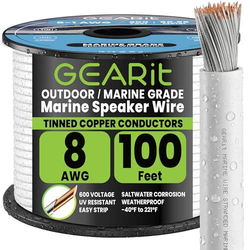 8 Gauge Marine Primary Speaker Wire 100 FT