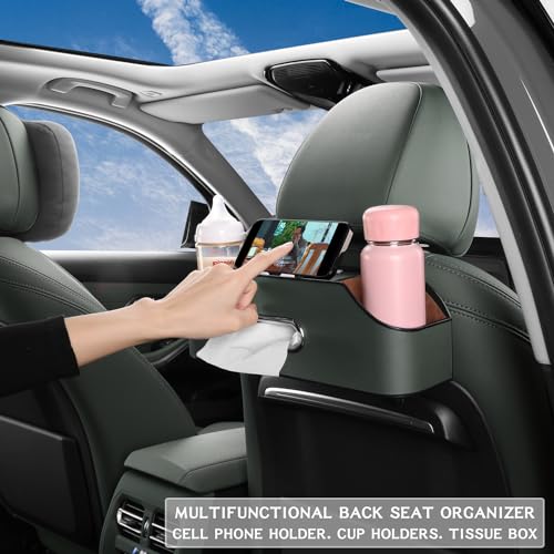 Car Seat Back Organizer with Cup Holders (22.9281 Ounce)