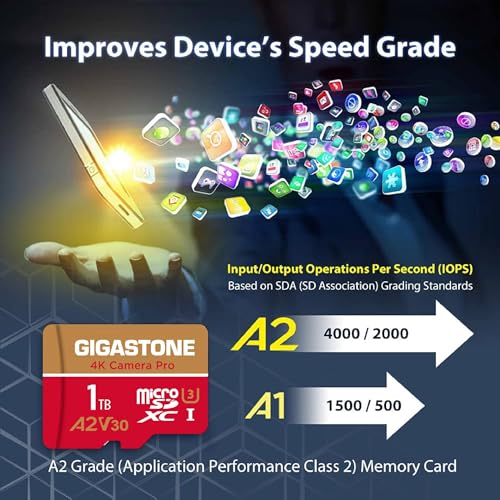 5 Years Data Recovery】 GIGASTONE 1TB Micro SD Card 4