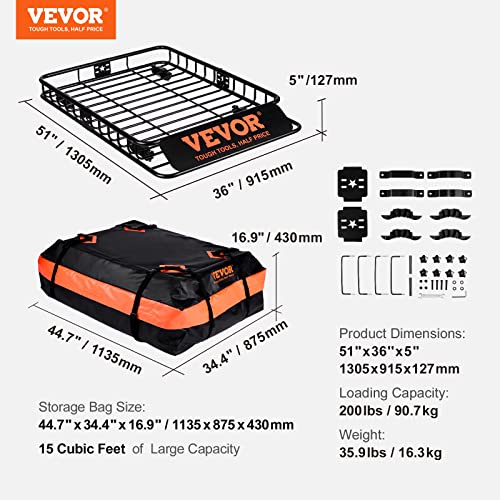Roof Rack Cargo Basket