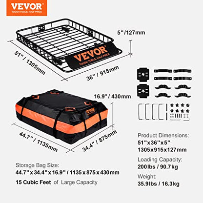 Roof Rack Cargo Basket