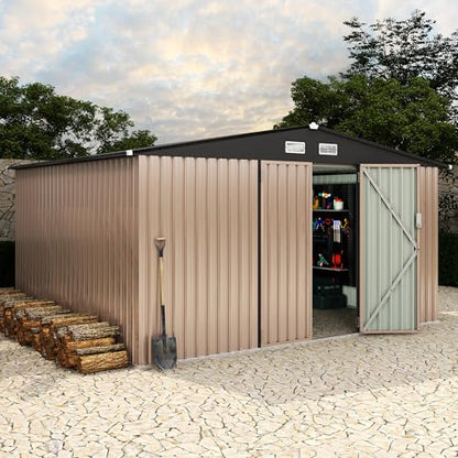 10x12 FT Metal Storage Sheds Outdoor