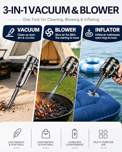 Car Vacuum Cordless Mini Handhled 4