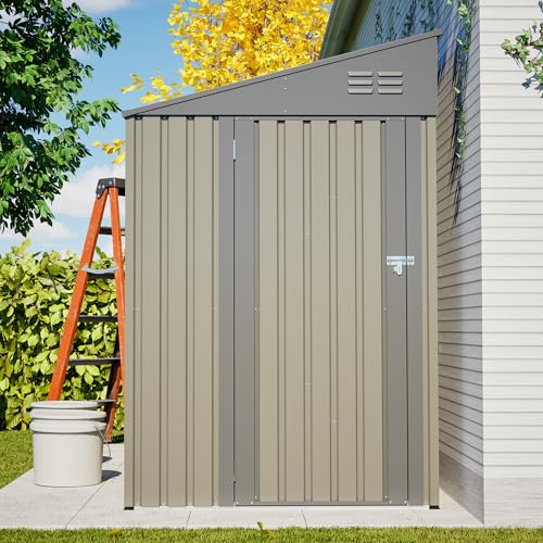 4x7 FT Outdoor Storage Shed Lean to Shed