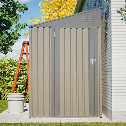 4x7 FT Outdoor Storage Shed Lean to Shed