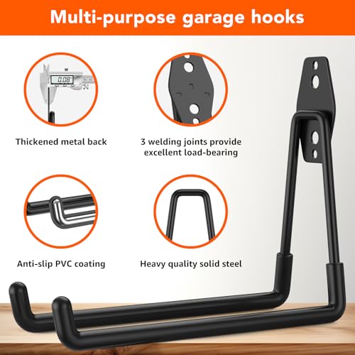 32 Pack Heavy Duty Wall Mount Garage Hooks