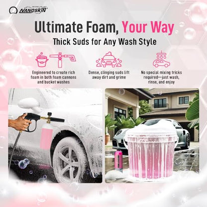WASH N' WAX with Carnauba Wax Protection for Cars (640 Fl Oz)