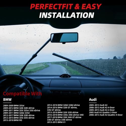 24"+19" Windshield Wiper Blades Replacement for 2013