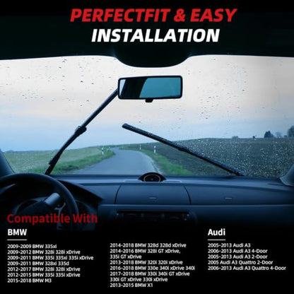 24"+19" Windshield Wiper Blades Replacement for 2013