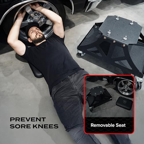 Vyper Low Pro Garage Stool with Removable Seat for Mechanics