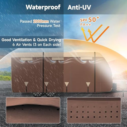 RV Cover Travel Trailer Cover Fits for 33'