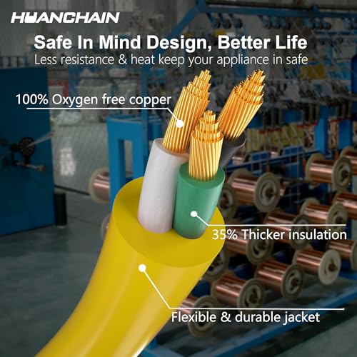 14 3 Gauge 50FT Heavy Duty Outdoor Extension Cord Waterproof