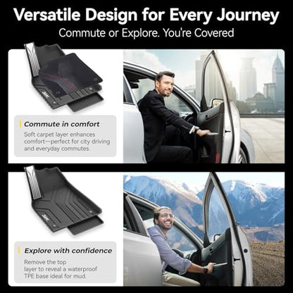 9PCS Floor Mats for Tesla Model Y Juniper 2025 2026 Star Trails Carpets