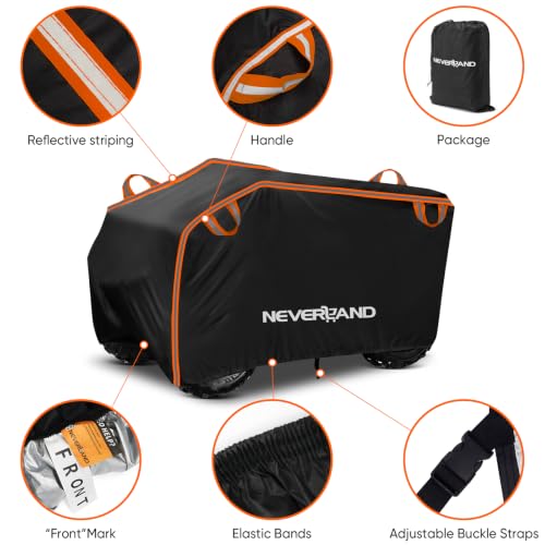 ATV Cover 420D Heavy Duty Waterproof 4 Wheeler Cover for Honda