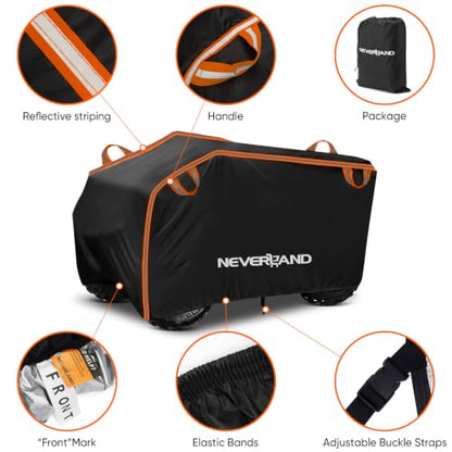 ATV Cover 420D Heavy Duty Waterproof 4 Wheeler Cover for Honda