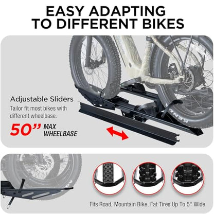 RokRack T One EBike Rack with Ramp for 3 Bikes (3 Count)