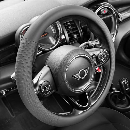 Large Size Nappa Leather Steering Wheel Cover 15.75In