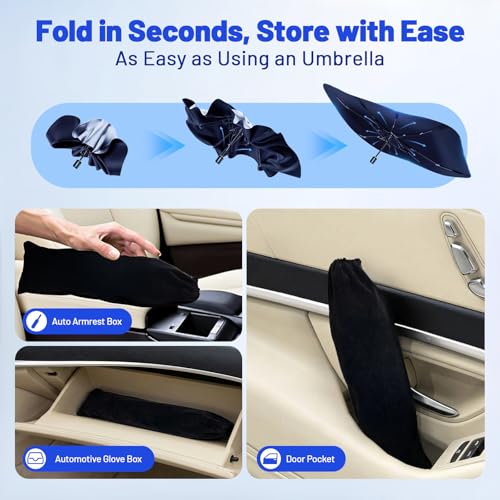 Car Windshield Sun Shade Umbrella for Volkswagen Atlas Cross Sport 2020
