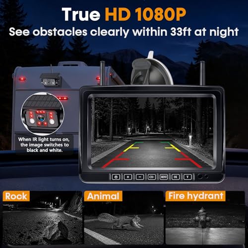Dual Magnetic Wireless Backup Camera (2 Count)