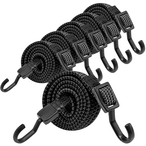 Bungee Cords with Hooks (6 Count)