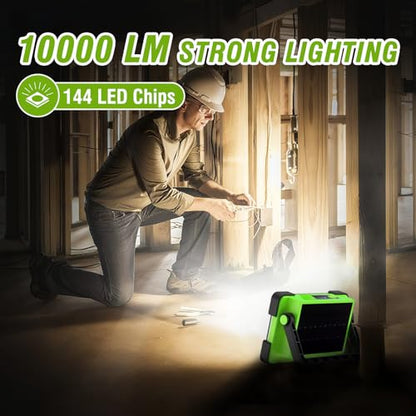 120W Solar Rechargeable 144 LED Work Light