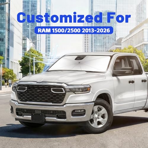 Car Windshield Sun Shade Umbrella for Dodge RAM 1500