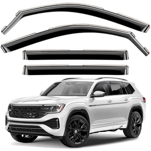 Window Deflectors Smoke Tinted in (4 Count)
