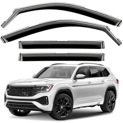 Window Deflectors Smoke Tinted in (4 Count)