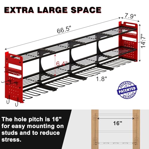 64" Garage Power Tool Wall Organizer