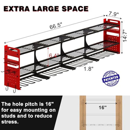 64" Garage Power Tool Wall Organizer