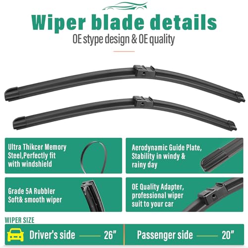 Windshield Wiper Blades Replacement for 2011