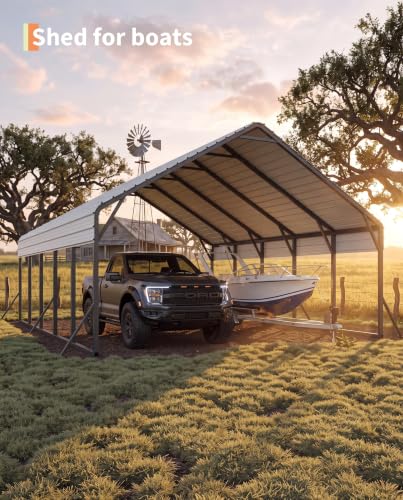 20'x25'x13' Metal Carport for 2 Cars