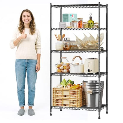 5 Tier Adjustable Wire Shelving