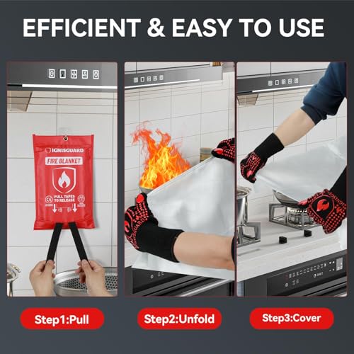 Emergency Fire Blanket for Home and Kitchen