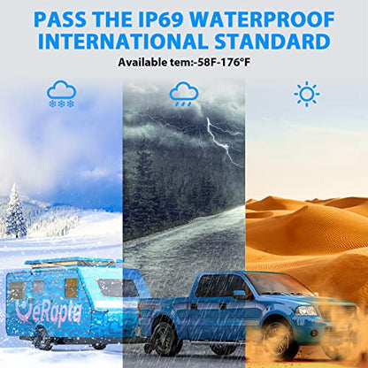 HD Backup Camera Rear View License Plate Reverse Camera Universal for Pickup Truck Car SUV 149° Perfect Angle Night Vision IP69K Level Waterproof A1XT02