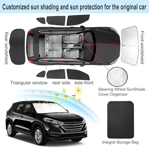 Window Shades for Hyundai Tucson 2016 (8 Count)