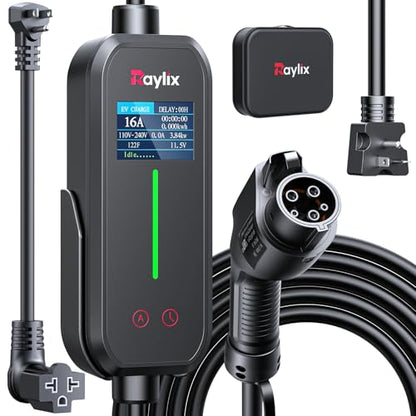 16A Level 1&2 EV Charger with Holder
