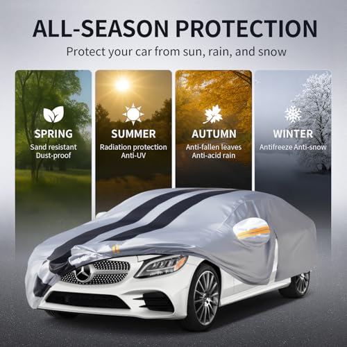 Multi Layer Car Cover Custom Fit for Mercedes Benz C