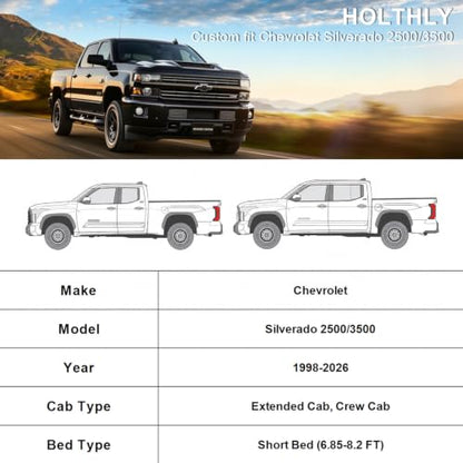 10 Layers Truck Cover Waterproof All Weather Custom Fit Chevrolet Silverado 2500 3500 Extended